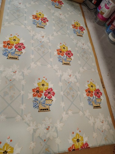 Vintage wallpaper roll - wallpaper,